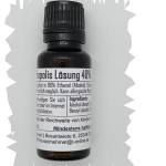 Propolislösung: Enthält 40% Propolis