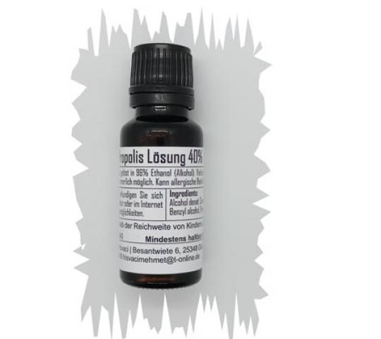 Propolislösung: Enthält 40% Propolis