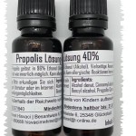 Propolislösung: Enthält 40% Propolis